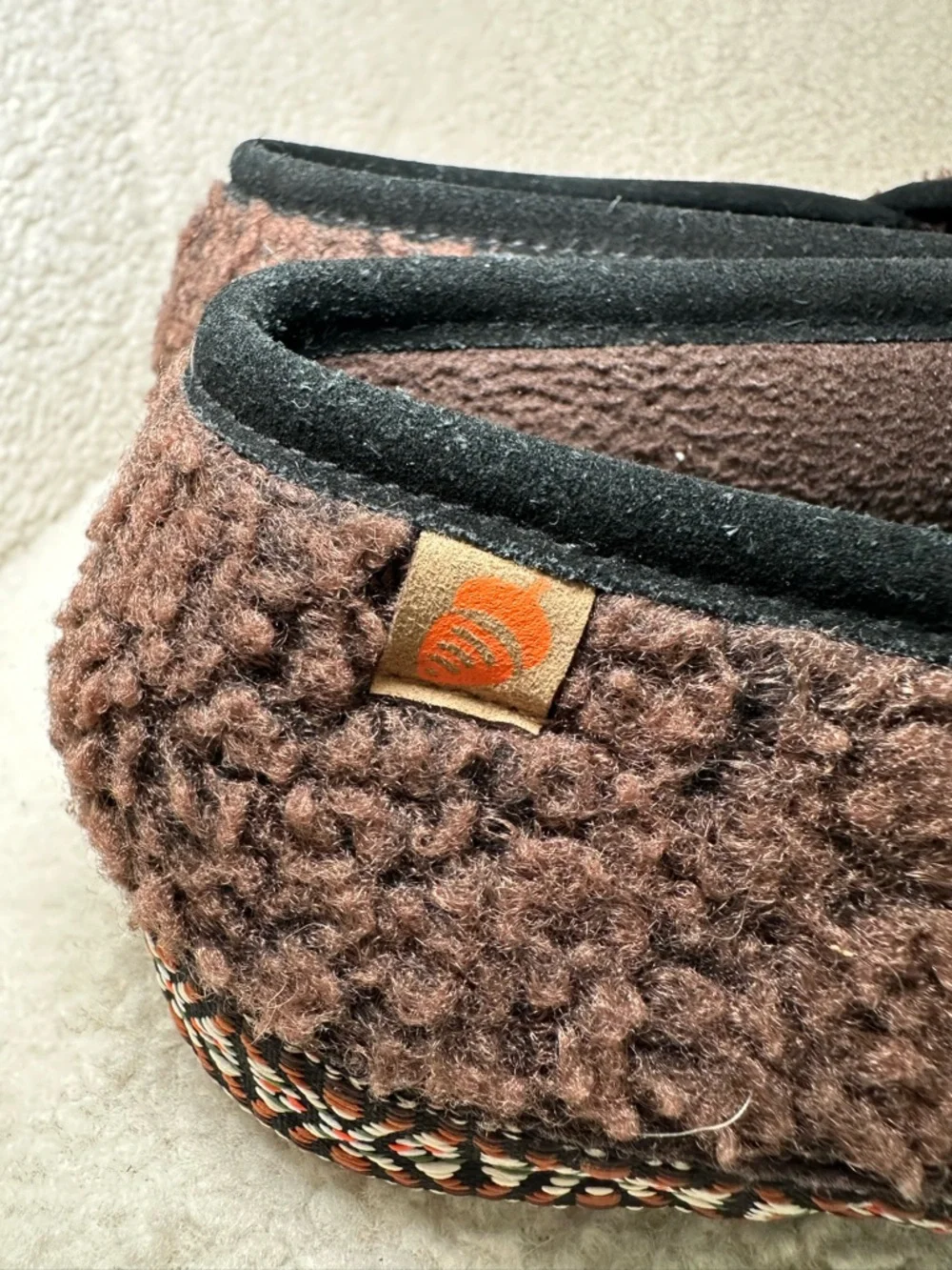 Acorn Men’s Sherpa Slippers‎ Brown Fleece House Shoes Cozy Cabin Lodge 12 13